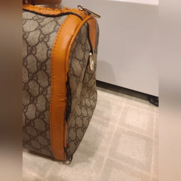Gucci GG Boston Bag Yellow Beige Canvas and Leather. See description. - Picture 12 of 14